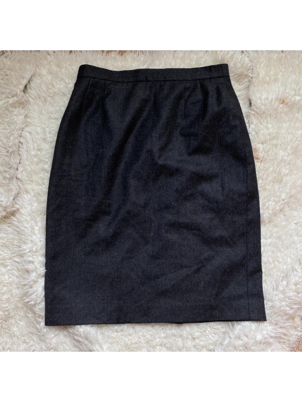 Escada Wool Skirt Womens Size 36‎ Margaretha Ley Black Wool Crepe Classic